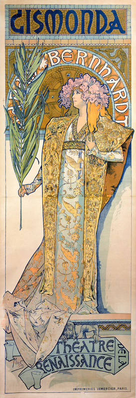 Gismonda Alphonse Mucha (1860 – 1939) Color lithograph, 1894